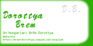 dorottya brem business card